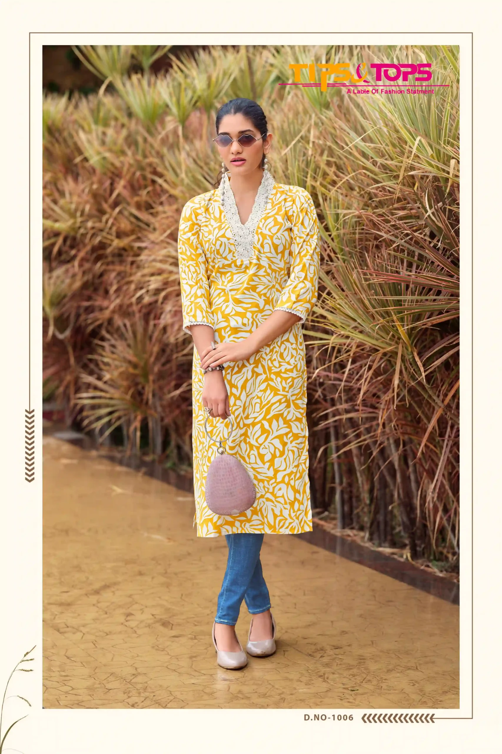 Tips & Tops Viana Heavy Rayon Print Wholesale Fancy Kurtis Catalog — Wholesale Kurtis, MPA wholesale from Surat - Gallery Image 3